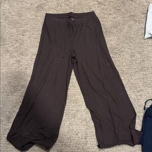 Brown Wide-Leg Pants